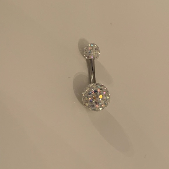 Shamballa Crystal Belly Ring - Picture 4 of 8